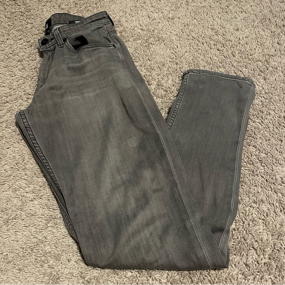 Paige federal straight leg jeans gray size 28 X 32